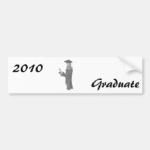 Lady Graduating Bumper Stickers