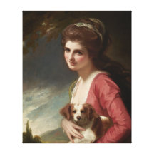 Lady Hamilton as Nature Romney Canvas Art Gallery Wrap Canvas