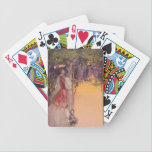 Lady in a Wisteria Garden playing cards