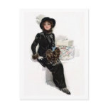 Lady in Black Post Cards