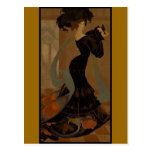 Lady in Black Postcard