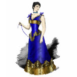 Lady in Blue Gold Corset Gown t-shirts