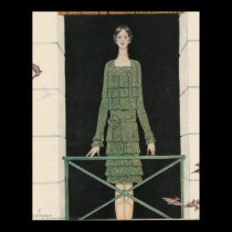 lady in green poster posters