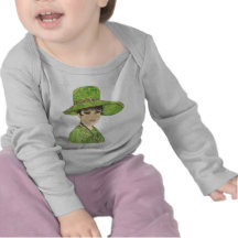 Lady In Green Tee Shirt
