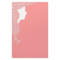 Lady in Pink stationery