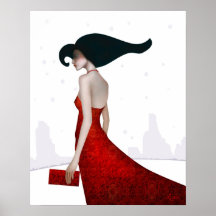 Lady in Red Poster