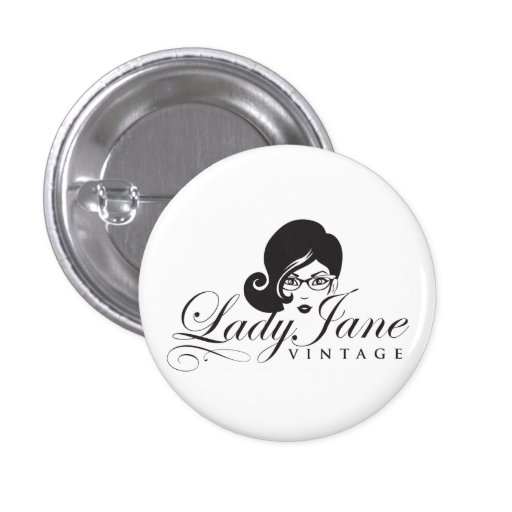 Lady Jane Vintage Button Pin