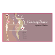Lady Jewellery Shopping Business Cards