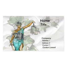 Lady Justice 1 Business Card Templates
