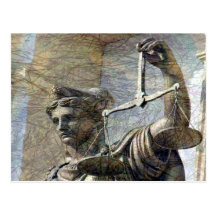 Lady Justice Statue Post Cards