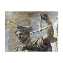 Lady Justice Statue Post Cards