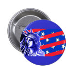 Lady Liberty in Patriotic Colours Products Button
