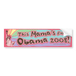 Lady Liberty Obama Mama Bumper Sticker 