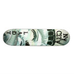 Lady Liberty sun rise card5, LADY, NyCiTy Custom Skateboard