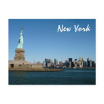 Lady Liberty Watches Over NYC (color) Postcards