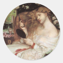Lady Lilith, Dante Gabriel Rossetti, Victorian Art Sticker