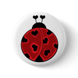 Lady Love Bug Button