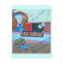 Lady Luck Collage Postcards