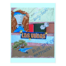 Lady Luck Collage Postcards