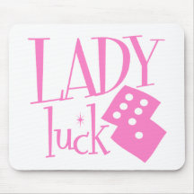 Lady Luck Dice Mouse Pads