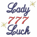 Lady Luck Gambling Embroidered Shirt embroidered shirts