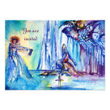 LADY OF LAKE EXCALIBUR Magic and Mystery Parchment Invite