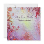 LADY OF LAKE , vibrant bright blue pink invitations