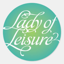Lady Of Leisure 3B Stickers