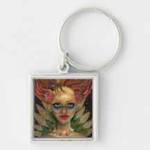 Lady of the Forest Greenwoman Keychain