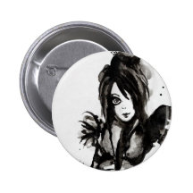 Lady of the inks pinback buttons
