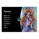 LADY OF THE LAKE monogram gem pink violet red Business Card Template