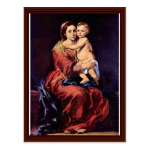 Lady Of The Rosary Postcards
