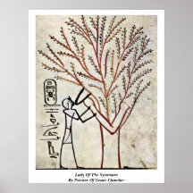 Lady Of The Sycamore By Painter Of Grave Chamber Print