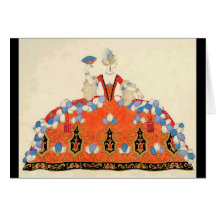 LADY ORANGE FASHION COSTUME DESIGNER MAKEUP ARTIST GREETING CARDS