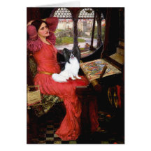 Lady - Papillon 1 Greeting Card