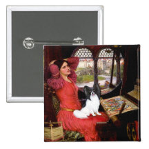 Lady - Papillon 1 Pinback Buttons
