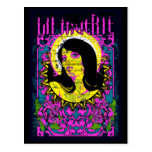 Lady purple postcard