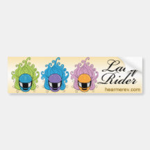 Lady Rider Bumper Sticker