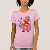 Lady rides a Hog T Shirt
