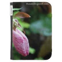Lady Slipper Orchid Kindle Keyboard Cases