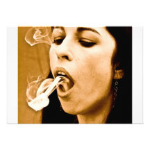 lady smoking invitation