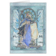 Lady Snowflake Card