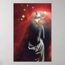 Lady Stargazer Poster