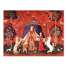 "Lady & the Unicorn" Postcard