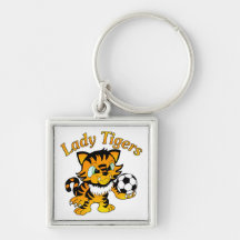 Lady Tigers Soccer Keychains
