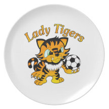 Lady Tigers Soccer Plate