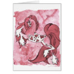 Lady Valentine Greeting Card