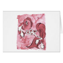 Lady Valentine Greeting Card