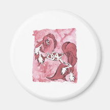 Lady Valentine Refrigerator Magnet