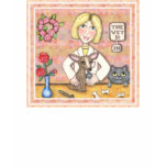 Lady Vet With Dog and Cat t-shirts